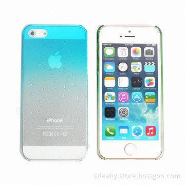 Gradual Change Raindrop Plastic Cases for iPhone 5S